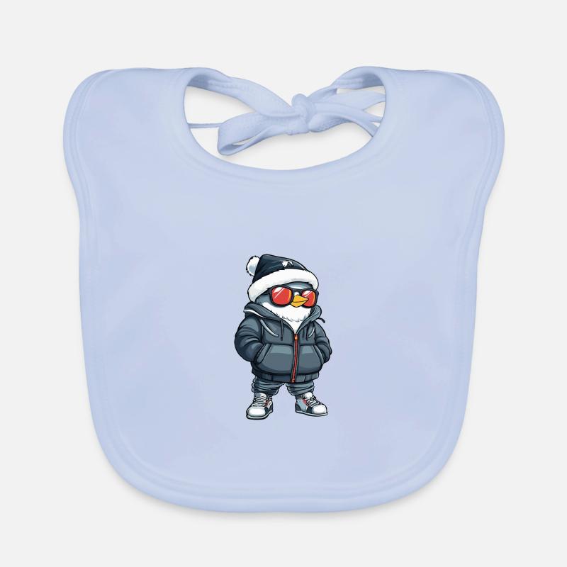 Pigeon Oiseau Hiver Bavoir bio Bébé