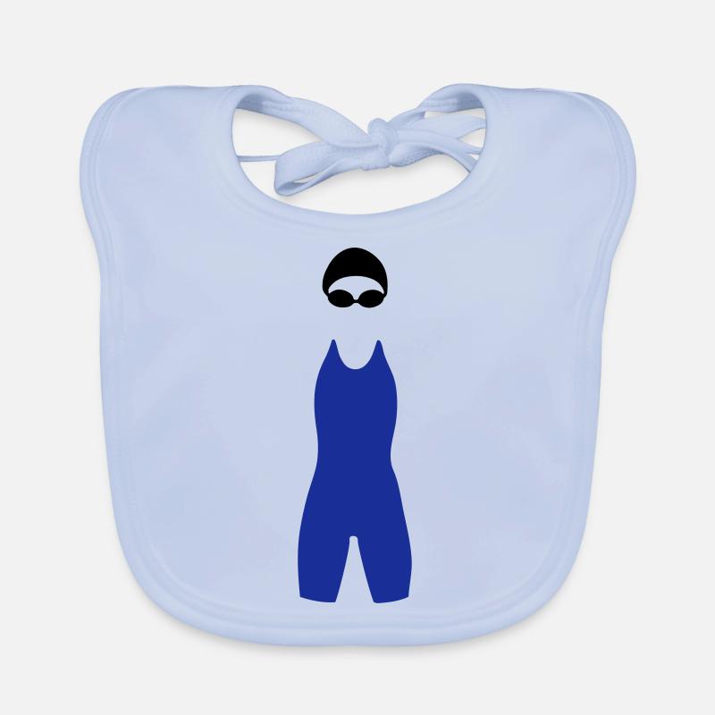 Nageur, silhouette Bavoir bio Bébé