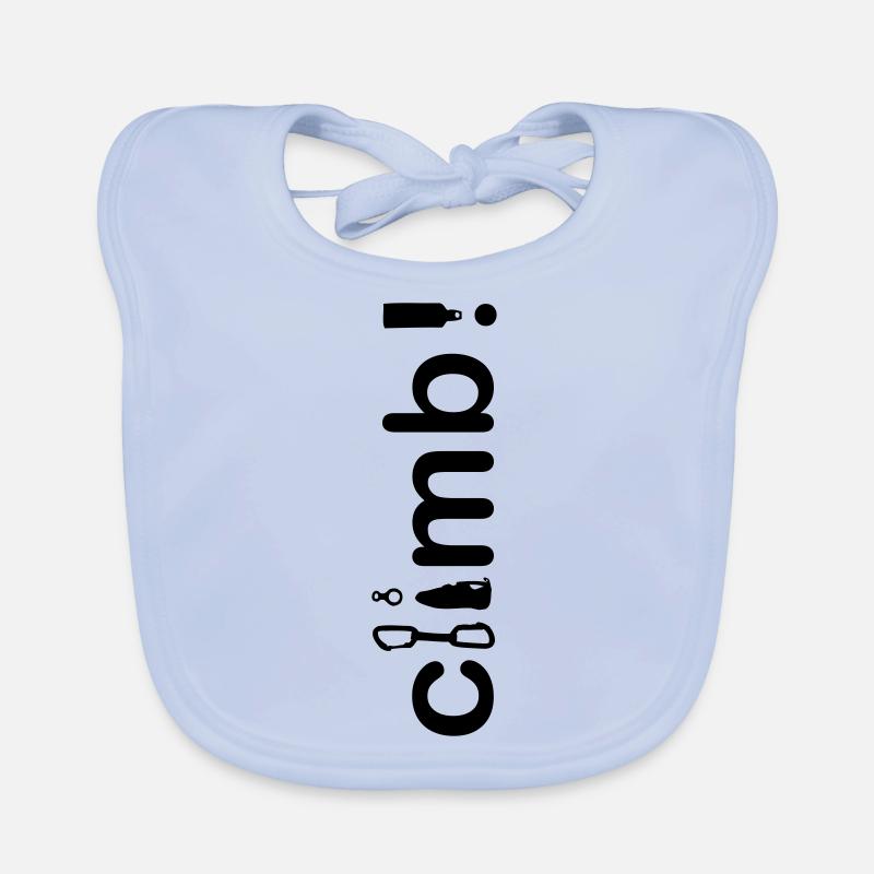 "climb" - Klettern! Baby Bio-Lätzchen