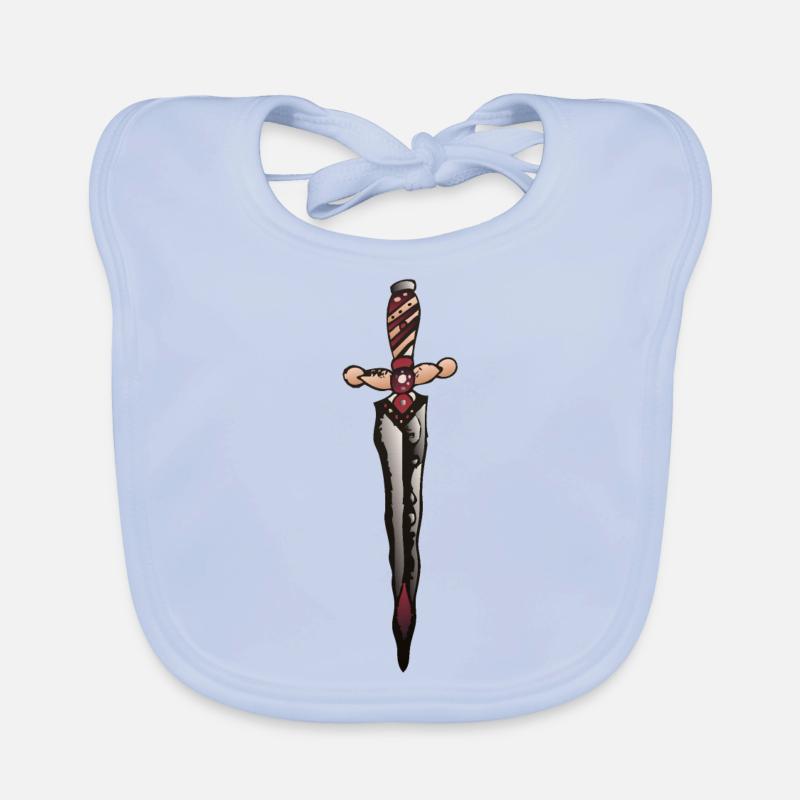 dagger knife dagger Organic Baby Bibs