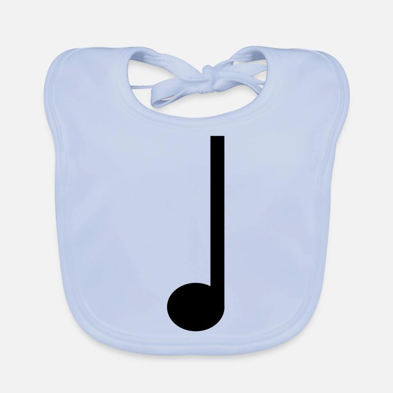 Viertelnote Musik Baby Bio-Lätzchen