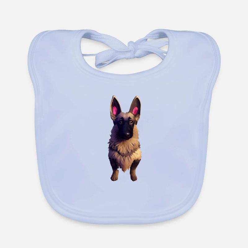 Dutch Shepherd Hund - Dutch Shepherd Baby Bio-Lätzchen