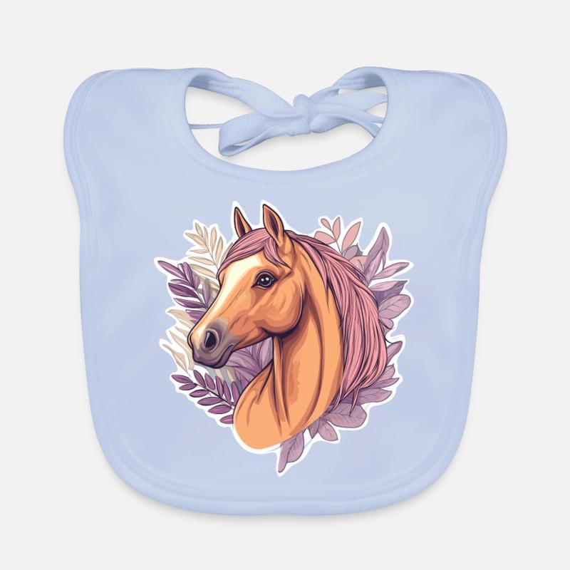 Horse Organic Baby Bibs