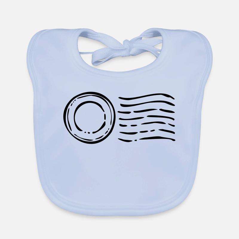 Postmark post stamp Cachet de la poste Organic Baby Bibs