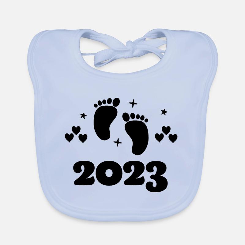 Bébé 2023 Grossesse Annoncer Naissance Bébé Bavoir bio Bébé