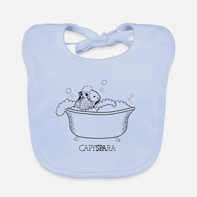 Capybara dans le bain aime le spa Bavoir bio Bébé