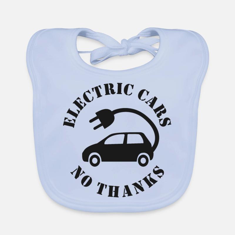 Voitures électriques Non merci Bavoir bio Bébé