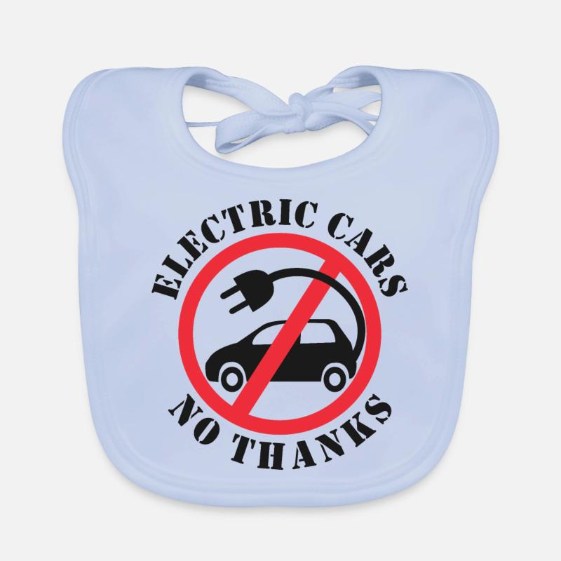 Elektroautos Nein danke Baby Bio-Lätzchen