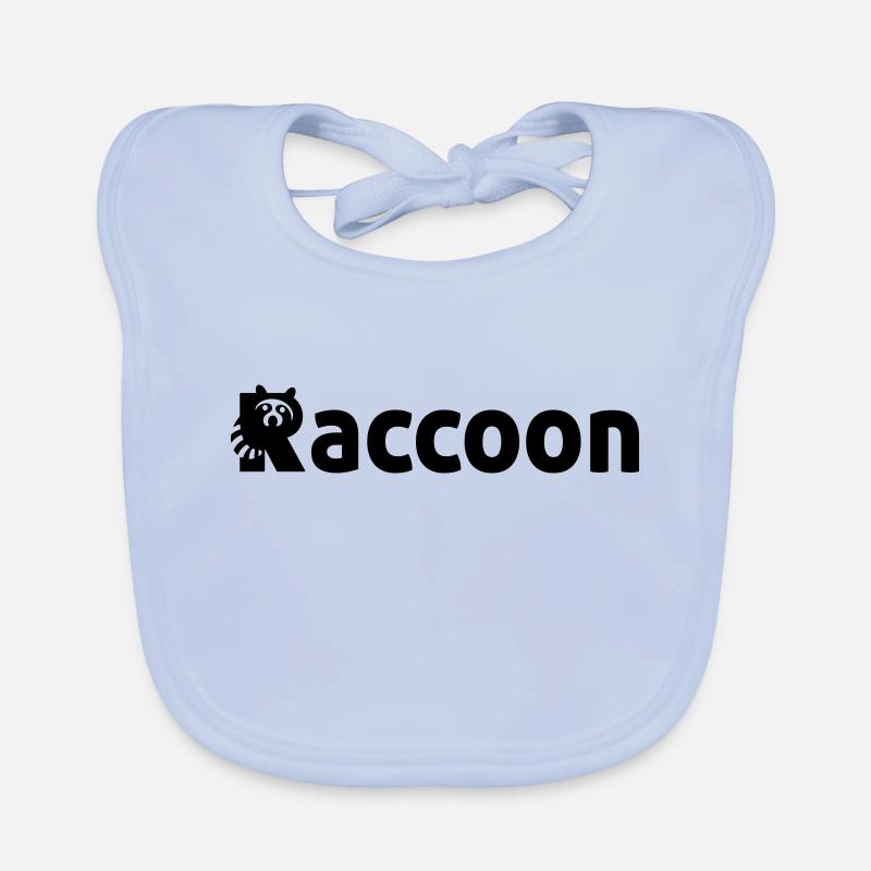 Raccoon / Racoon / gift idea Baby Bio-Lätzchen