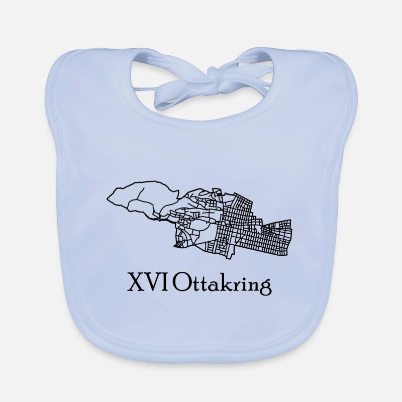 Ottakring Map Organic Baby Bibs