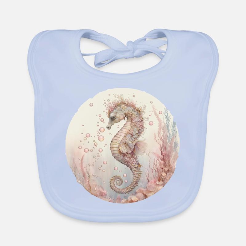 Hippocampe Bavoir bio Bébé
