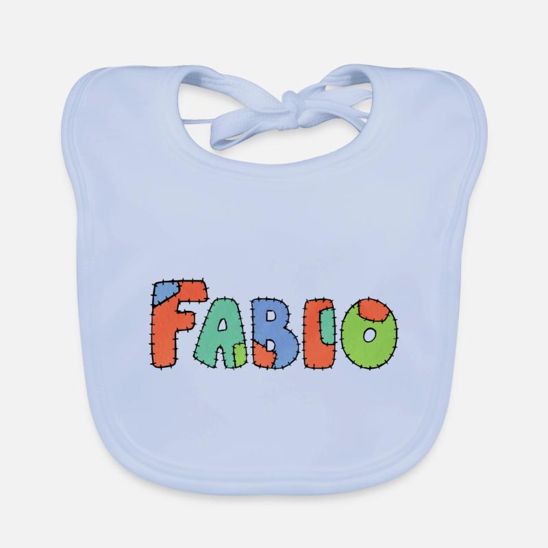Fabio Name Gift Idea Organic Baby Bibs