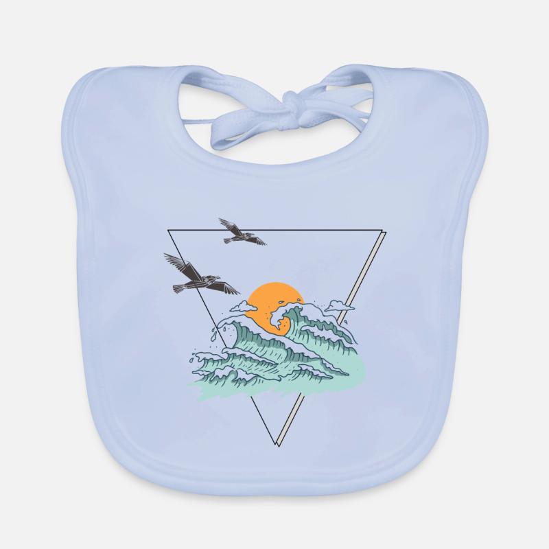 wave Organic Baby Bibs