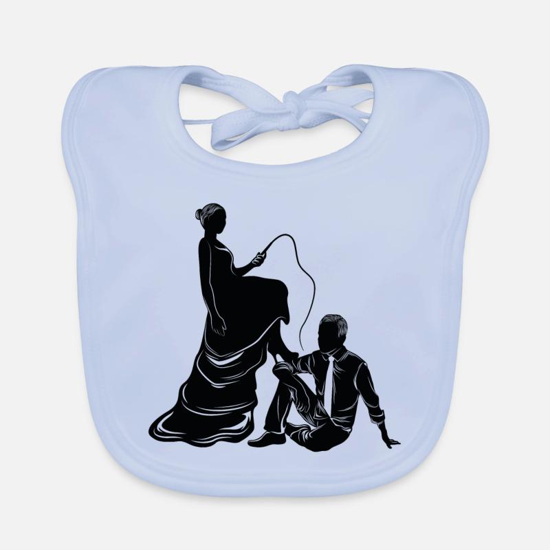 brautpaar ehepaar silhouette Baby Bio-Lätzchen