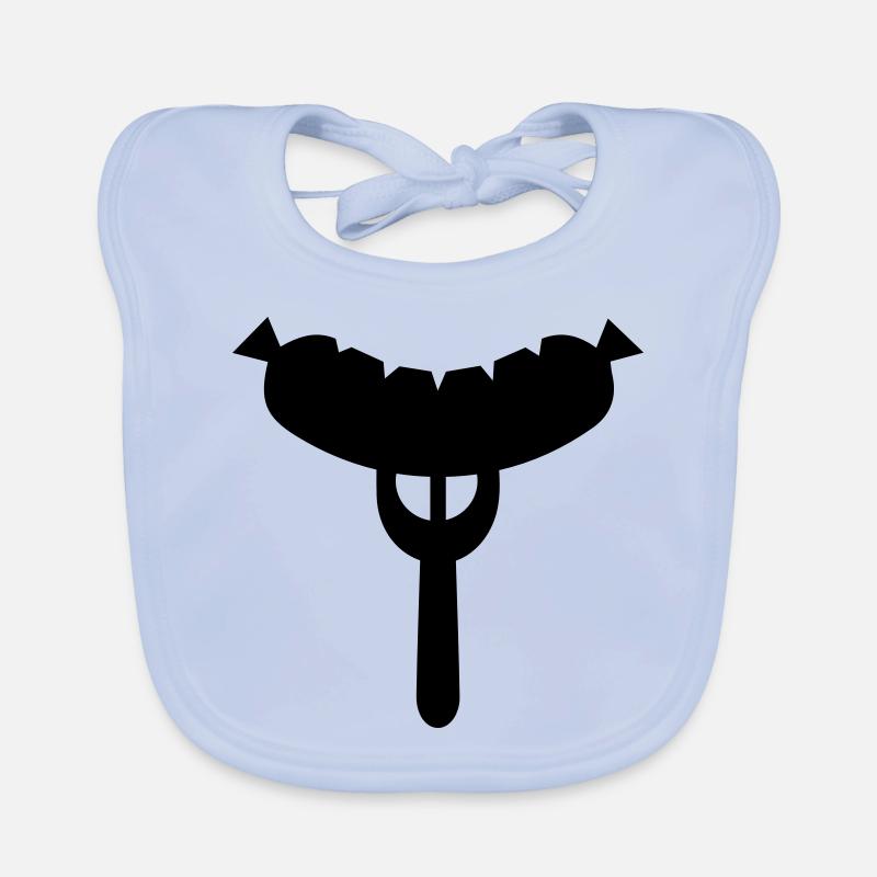 Fourchette à saucisse Bavoir bio Bébé