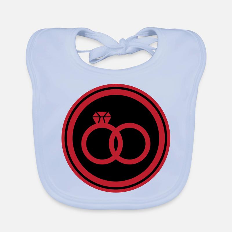 Eheringe Ring Hochzeit Baby Bio-Lätzchen