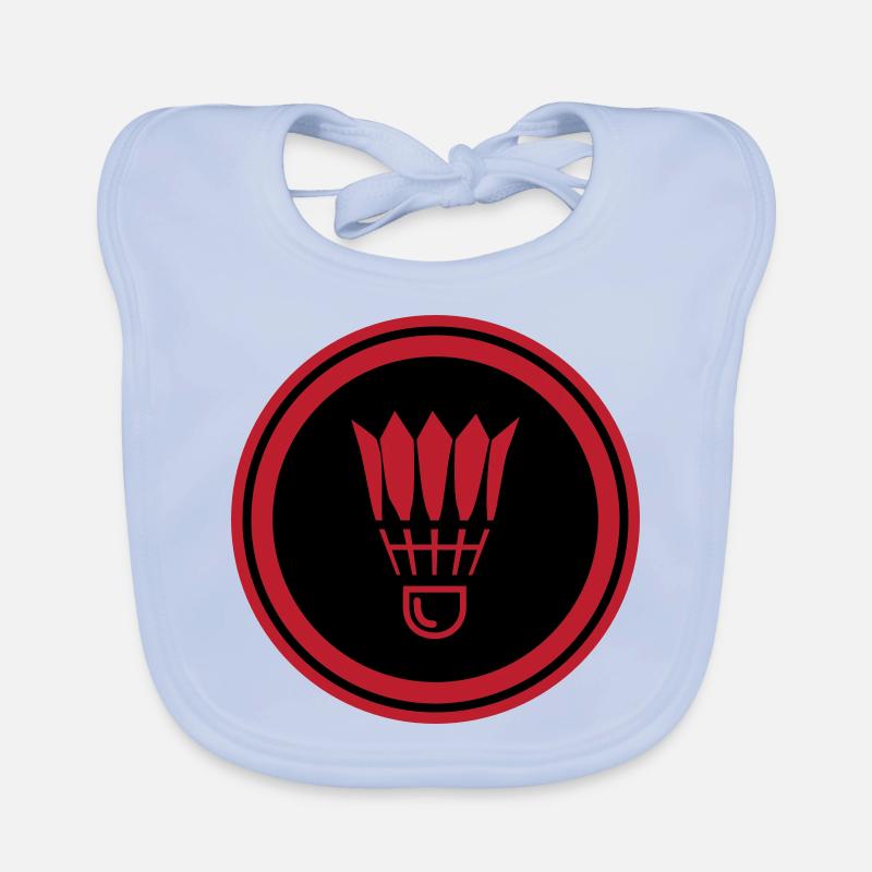 Symbole de badminton Bavoir bio Bébé