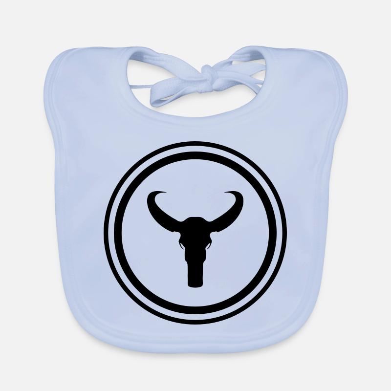 Bull skeleton Organic Baby Bibs