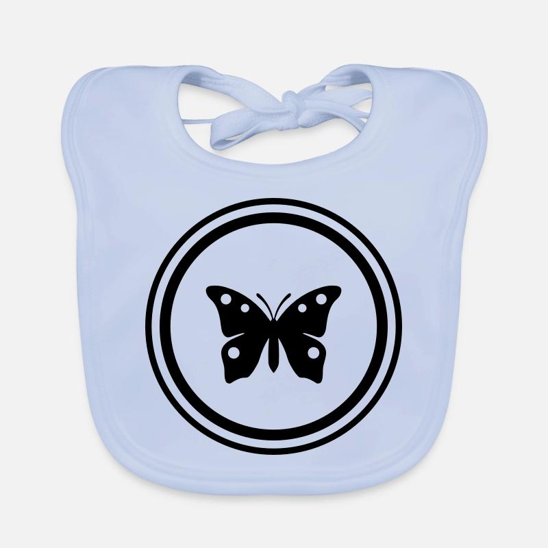 Symbole papillon Bavoir bio Bébé