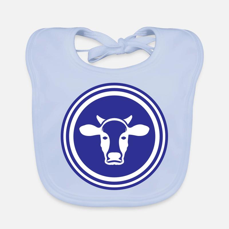 Symbole de la tête de vache Bavoir bio Bébé