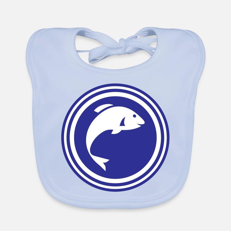 Symbole du poisson Bavoir bio Bébé