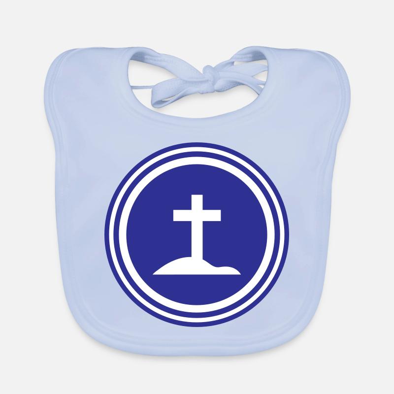 Cross symbol Organic Baby Bibs
