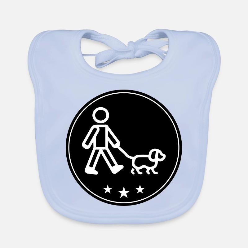 Gassi Gehen Hund Baby Bio-Lätzchen