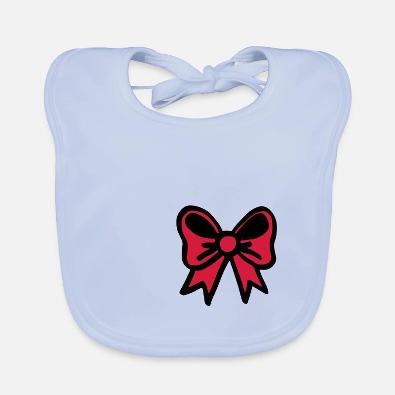 Bow red / bow red - bow tie - celebration Organic Baby Bibs
