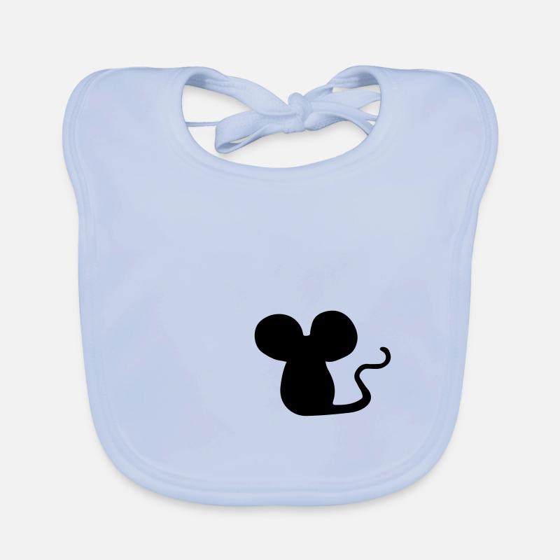 Souris mignonne Bavoir bio Bébé