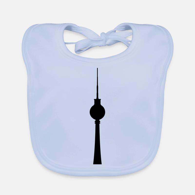 tv tower Organic Baby Bibs