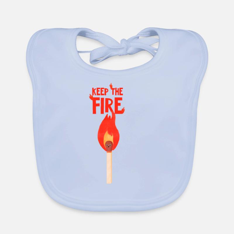 Keep the fire Organic Baby Bibs