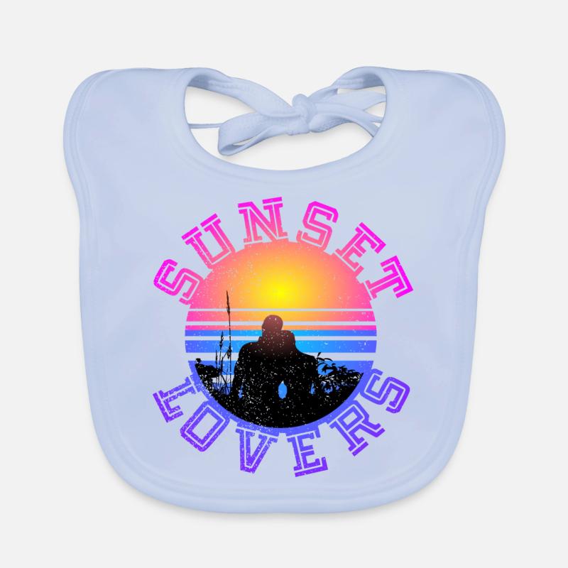 Coucher de soleil 1 Bavoir bio Bébé