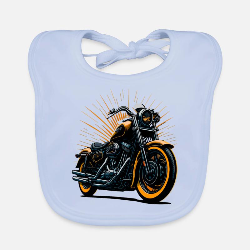 Illustration de moto classique Bavoir bio Bébé