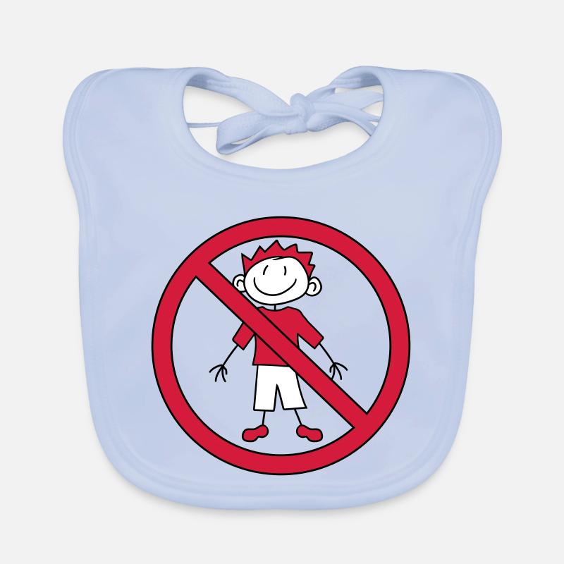interdit panneau zone pas enfant peint gribouillis com Bavoir bio Bébé