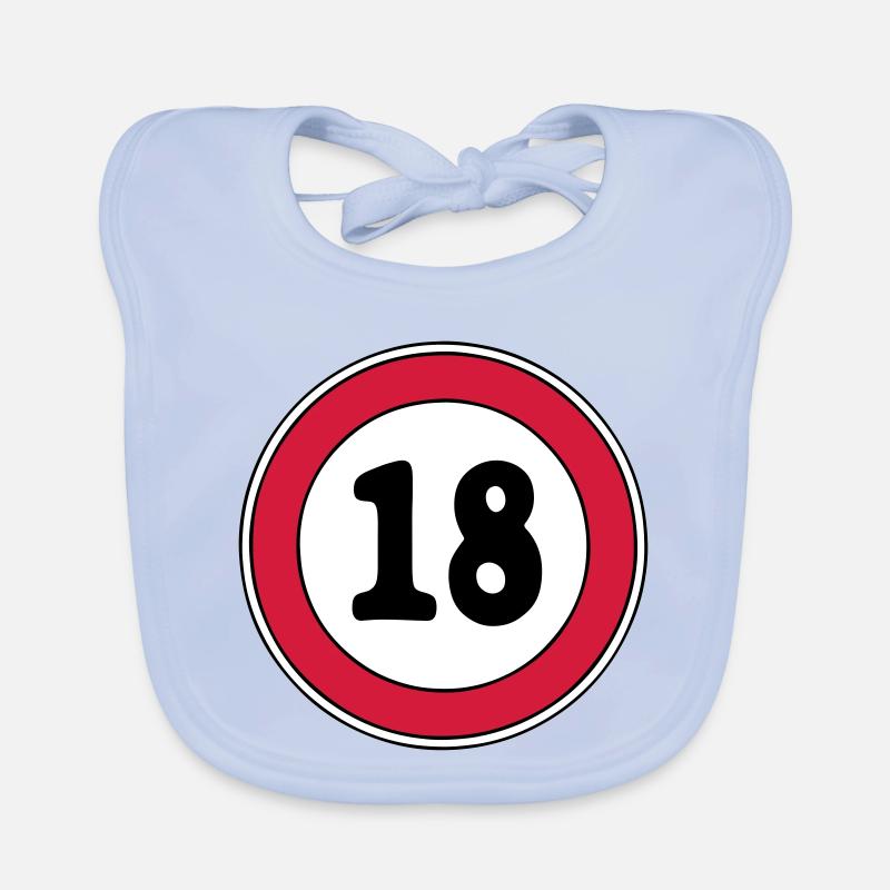 18. Geburtstag ,Volljährig , Schild (25) Baby Bio-Lätzchen