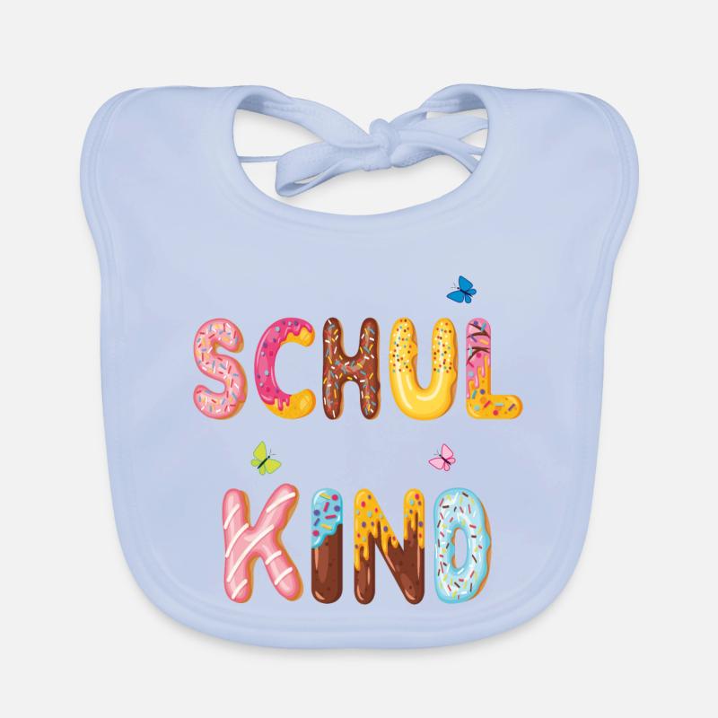 Schulkind Einschulung Baby Bio-Lätzchen