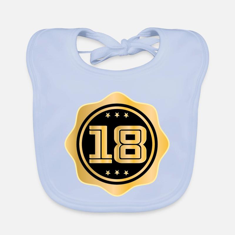 Âge de la majorité - Anniversaire 18 ans Bavoir bio Bébé