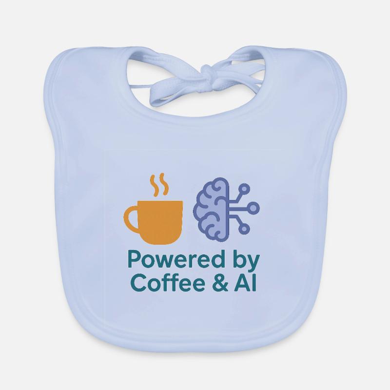 Conception de puissance Coffee AI Bavoir bio Bébé