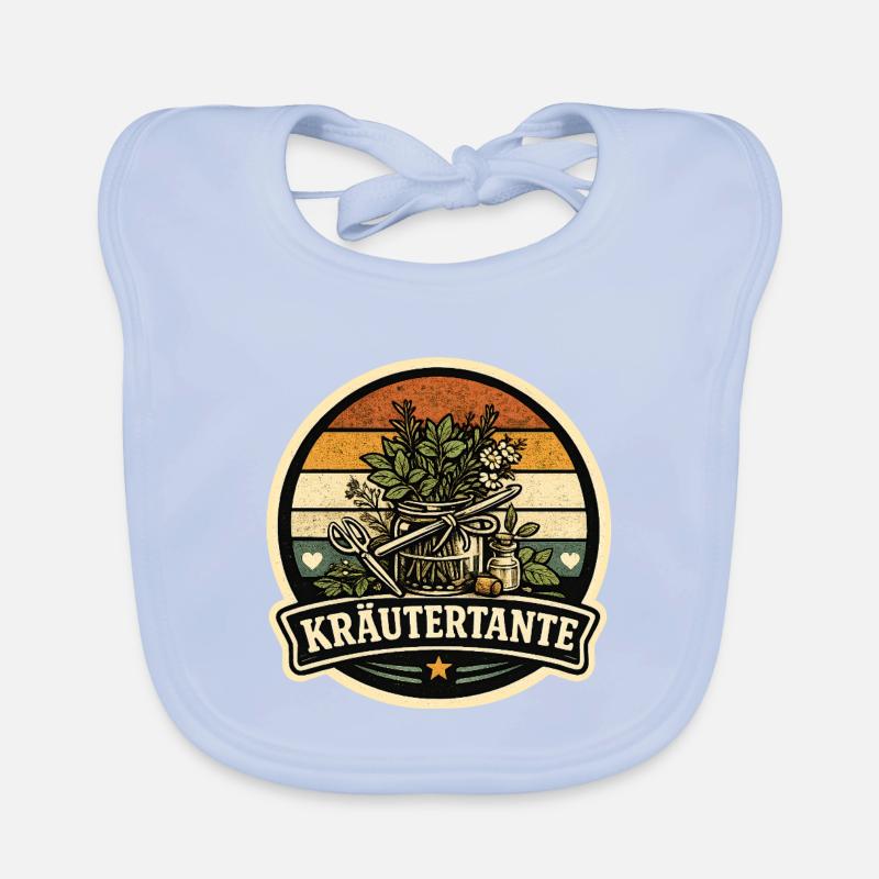 Kräutertante Retro Baby Bio-Lätzchen