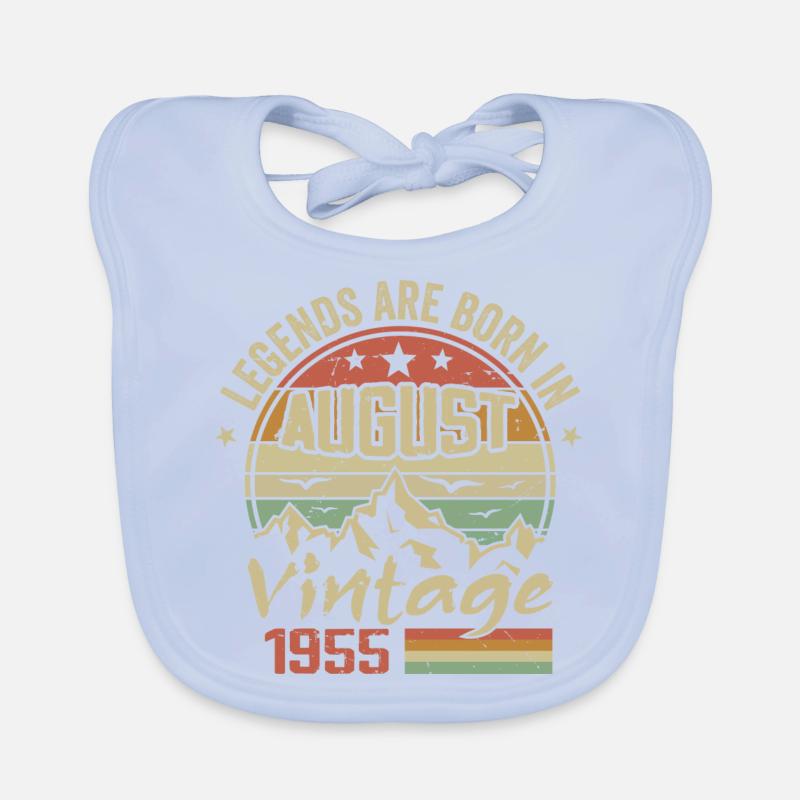 August 1955 Anniversary 1955 - Legends August 1955 Organic Baby Bibs