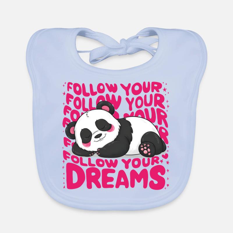 Panda - Suivez vos rêves Bavoir bio Bébé