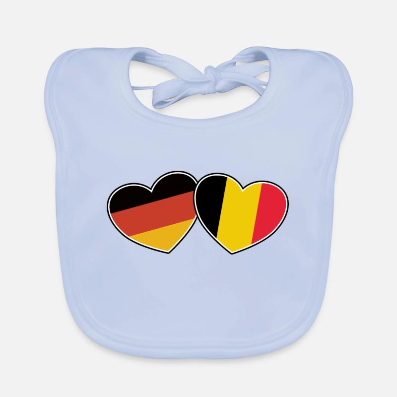 German Belgian Friendship - Gift Organic Baby Bibs
