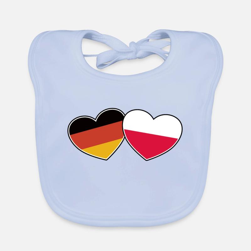 Deutsch Polnische Freundschaft - Geschenk Baby Bio-Lätzchen
