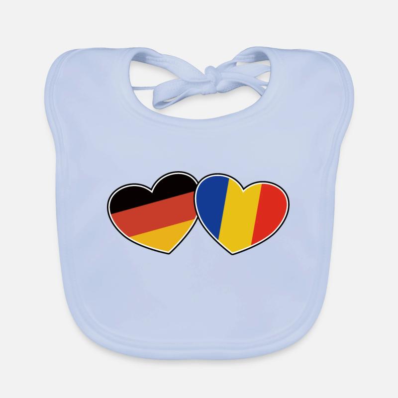 Deutsch Rumänische Freundschaft - Geschenk Baby Bio-Lätzchen