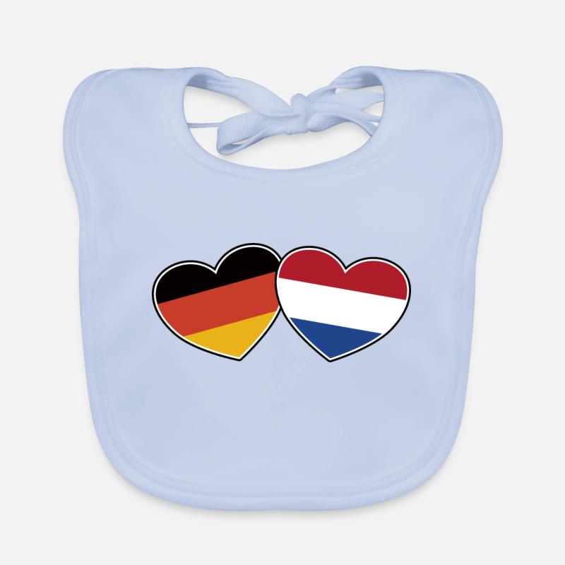 German Dutch Friendship - Gift Organic Baby Bibs