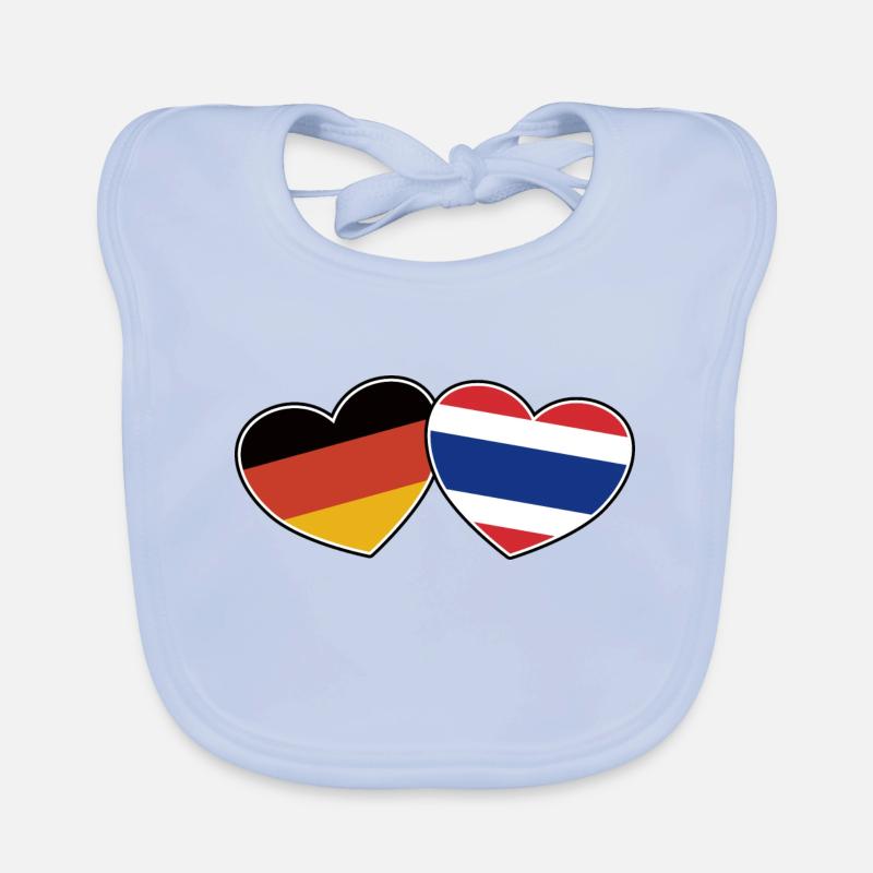 German Thai Friendship -- Gift Organic Baby Bibs