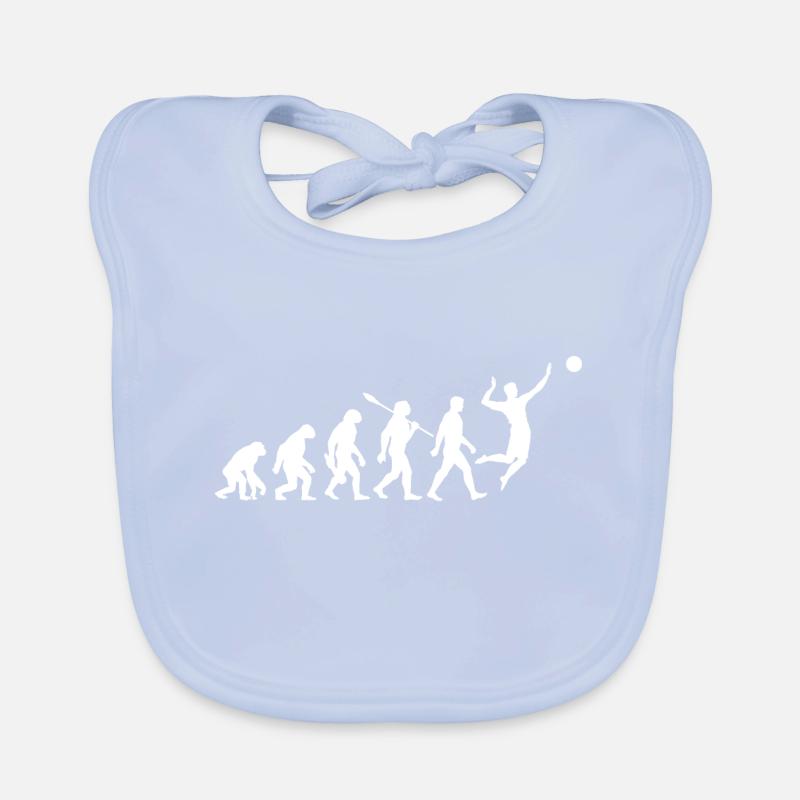 Evolution - Volleyball - Volleyballer Organic Baby Bibs