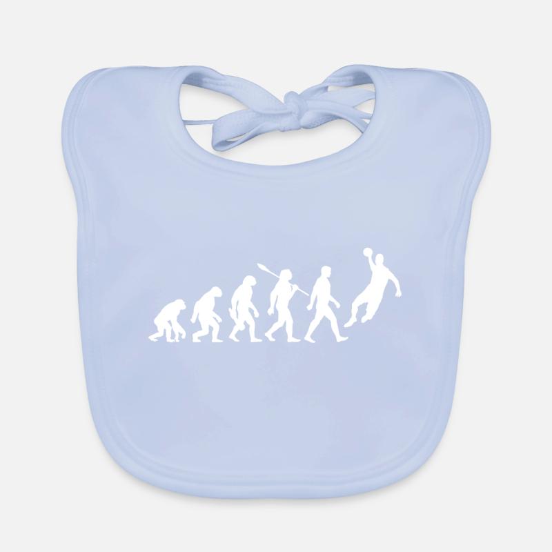 Evolution - Handball - Joueurs de handball Bavoir bio Bébé