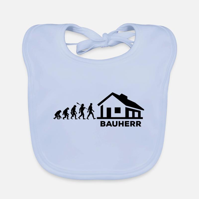 Evolution - Bauherr - Haus - bauen - EFH Baby Bio-Lätzchen