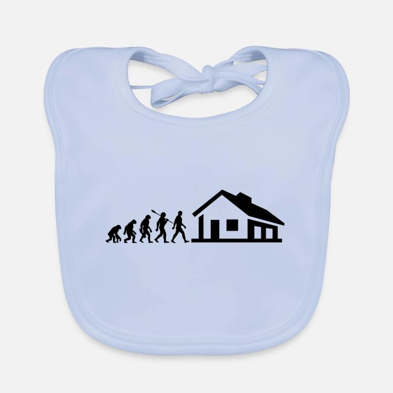 Evolution - Bauherr - Haus - bauen - EFH Baby Bio-Lätzchen